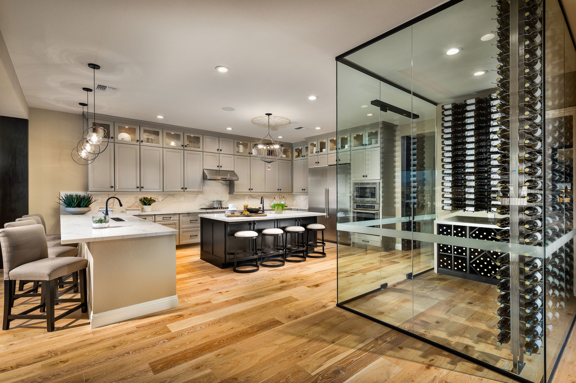 Kitchen and Wine Closet